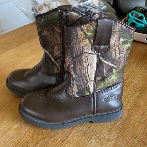 Realtree Dustin jr kids boots size 1